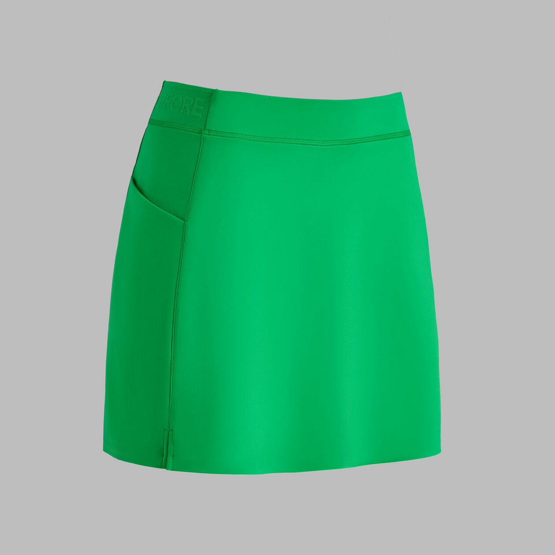 G/FORE WOMEN'S KNOCKOUT A-LINE SKORT 13" SKORT - CLOVER