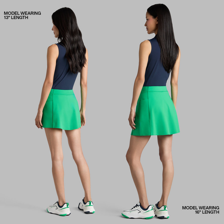 G/FORE WOMEN'S KNOCKOUT A-LINE SKORT 13" SKORT - CLOVER