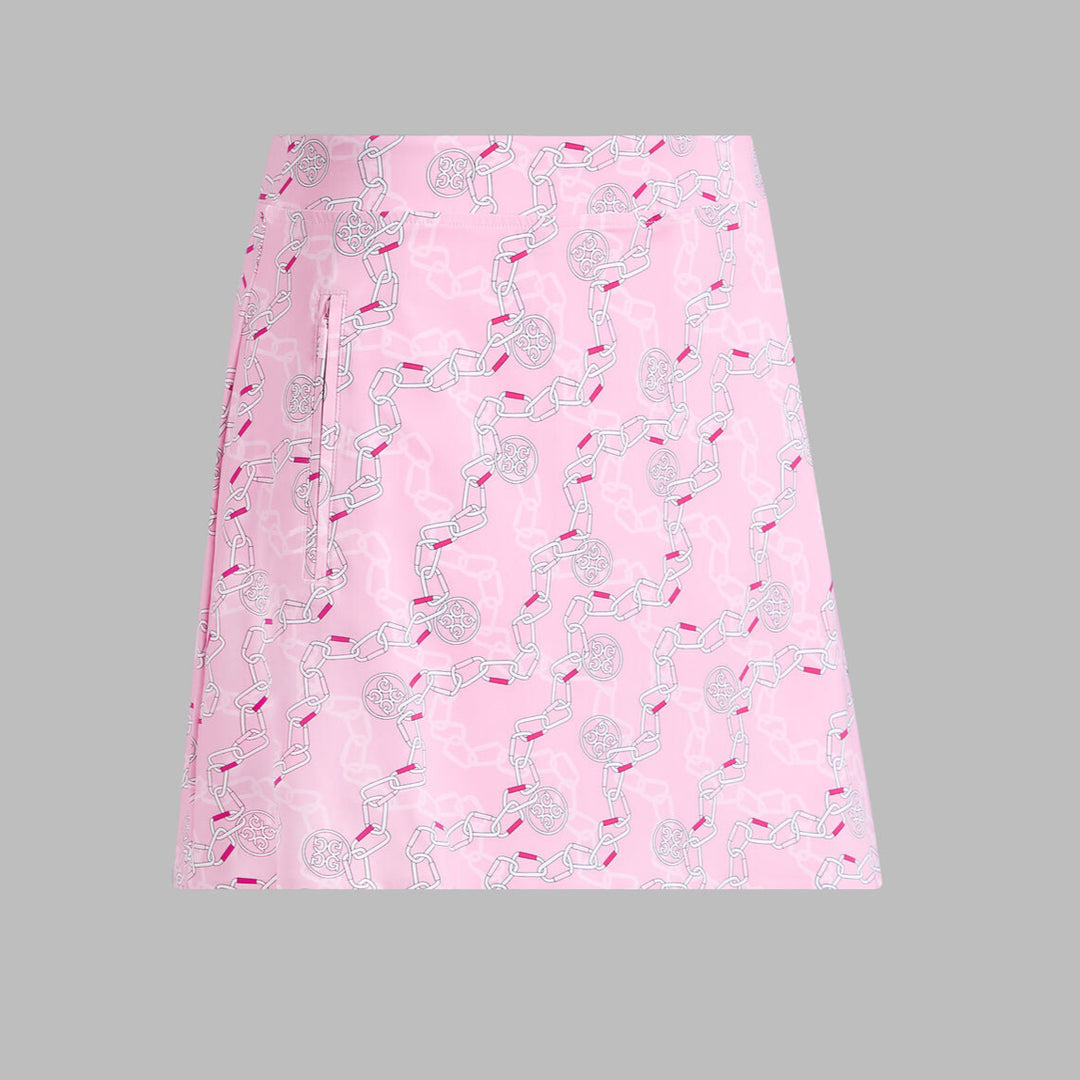 G/FORE WOMENS CARABINER SILKY TECH NYLON A-LINE SKORT - LILAC