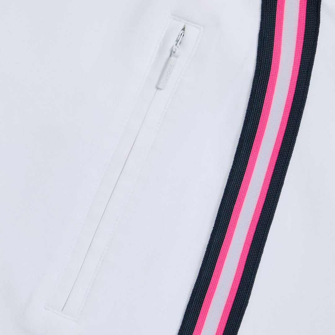 G/FORE WOMENS SIDE STRIPE STRETCH SCUBA SKORT - SNOW