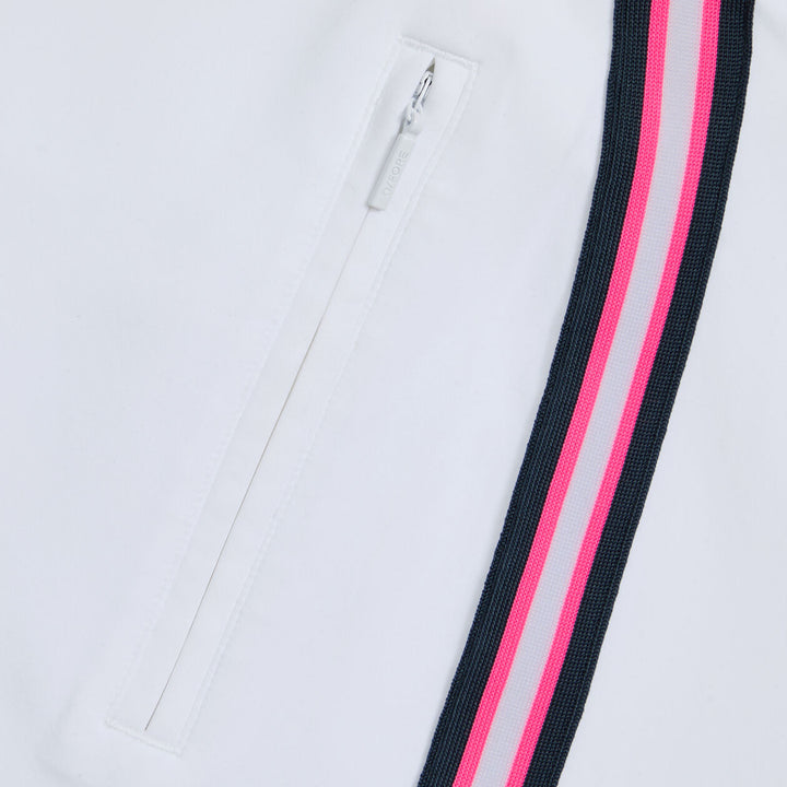G/FORE WOMENS SIDE STRIPE STRETCH SCUBA SKORT - SNOW