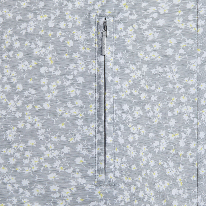 G/FORE WOMENS DITSY FLORAL SILKY TECH NYLON SKORT - MELANGE GREY