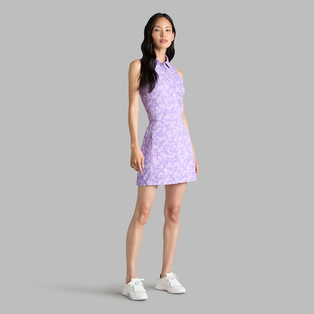 G/FORE WOMENS ICON CAMO SILKY TECH NYLON SKORT - IRIS