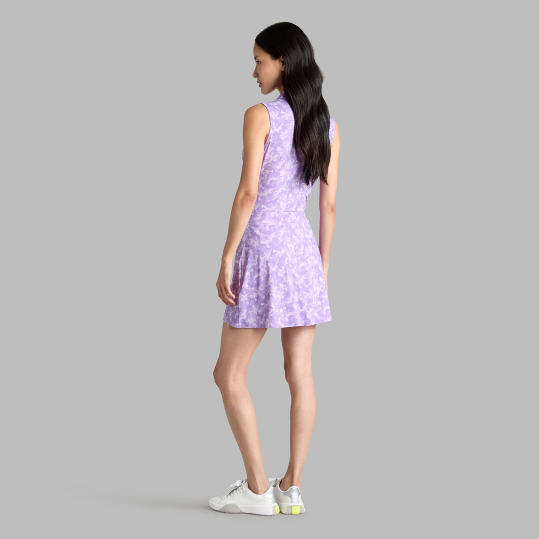 G/FORE WOMENS ICON CAMO SILKY TECH NYLON SKORT - IRIS