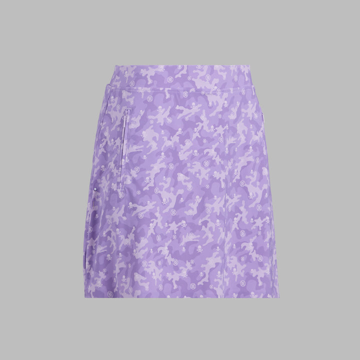 G/FORE WOMENS ICON CAMO SILKY TECH NYLON SKORT - IRIS