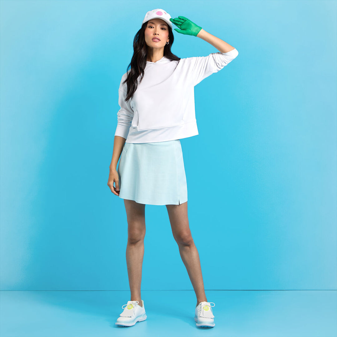 G/FORE WOMENS KNOCKOUT A-LINE SKORT - DAYBREAK