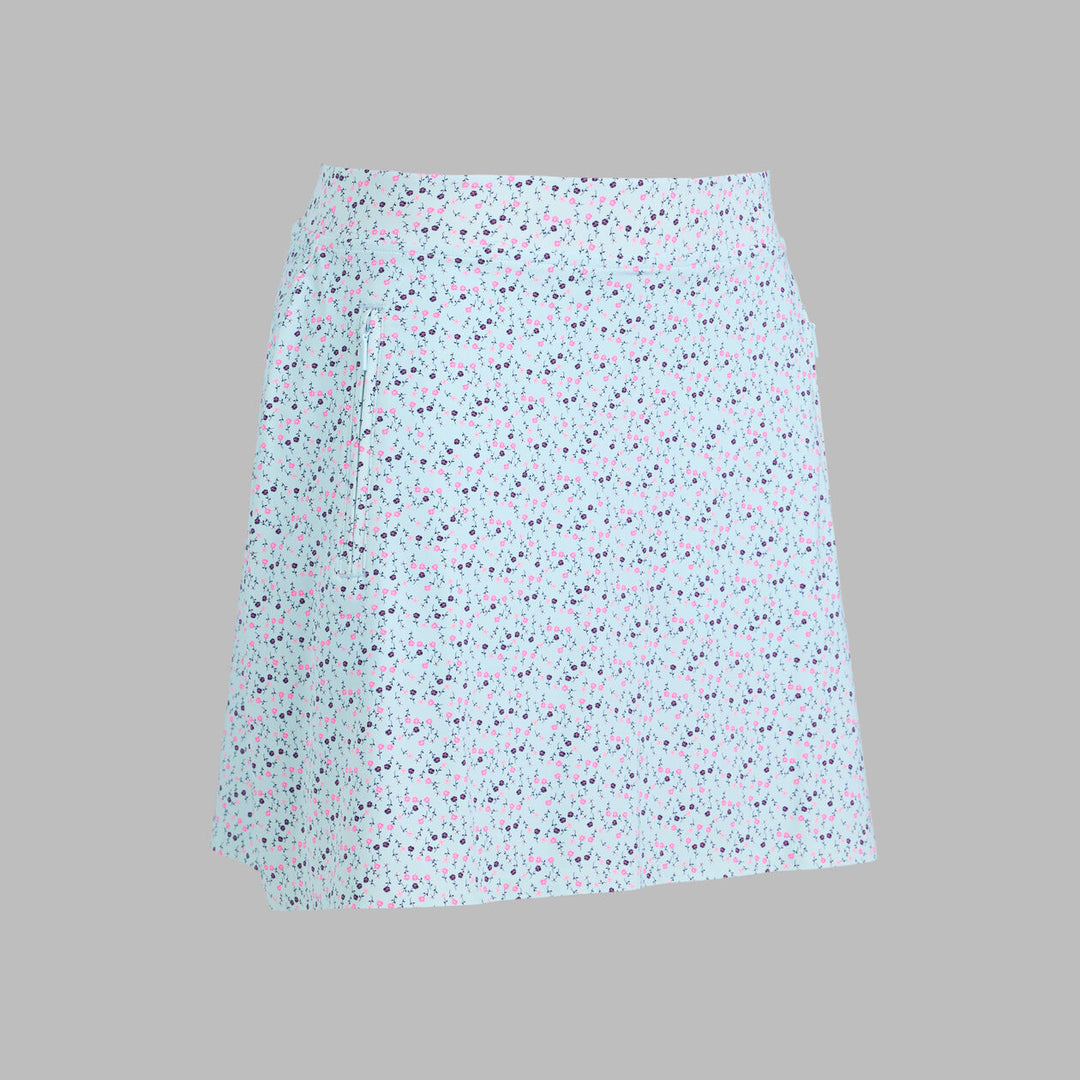 G/FORE WOMENS AYE POPPY SILKY TECH NYLON SKORT - DAYBREAK / KNOCKOUT PINK