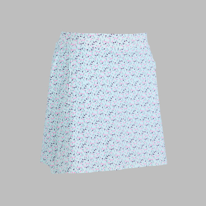 G/FORE WOMENS AYE POPPY SILKY TECH NYLON SKORT - DAYBREAK / KNOCKOUT PINK