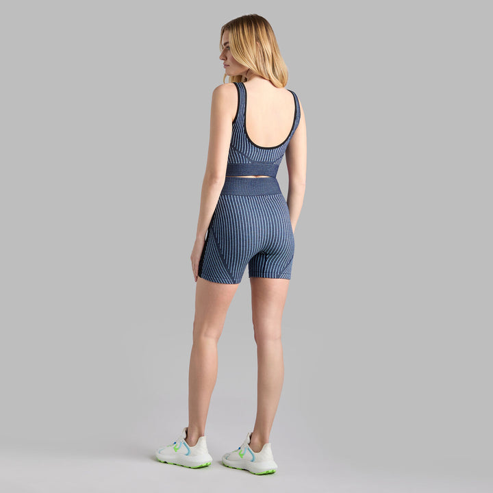 G/FORE WOMENS RIB MERINO WOOL QUARTER TANK TOP - TWILIGHT