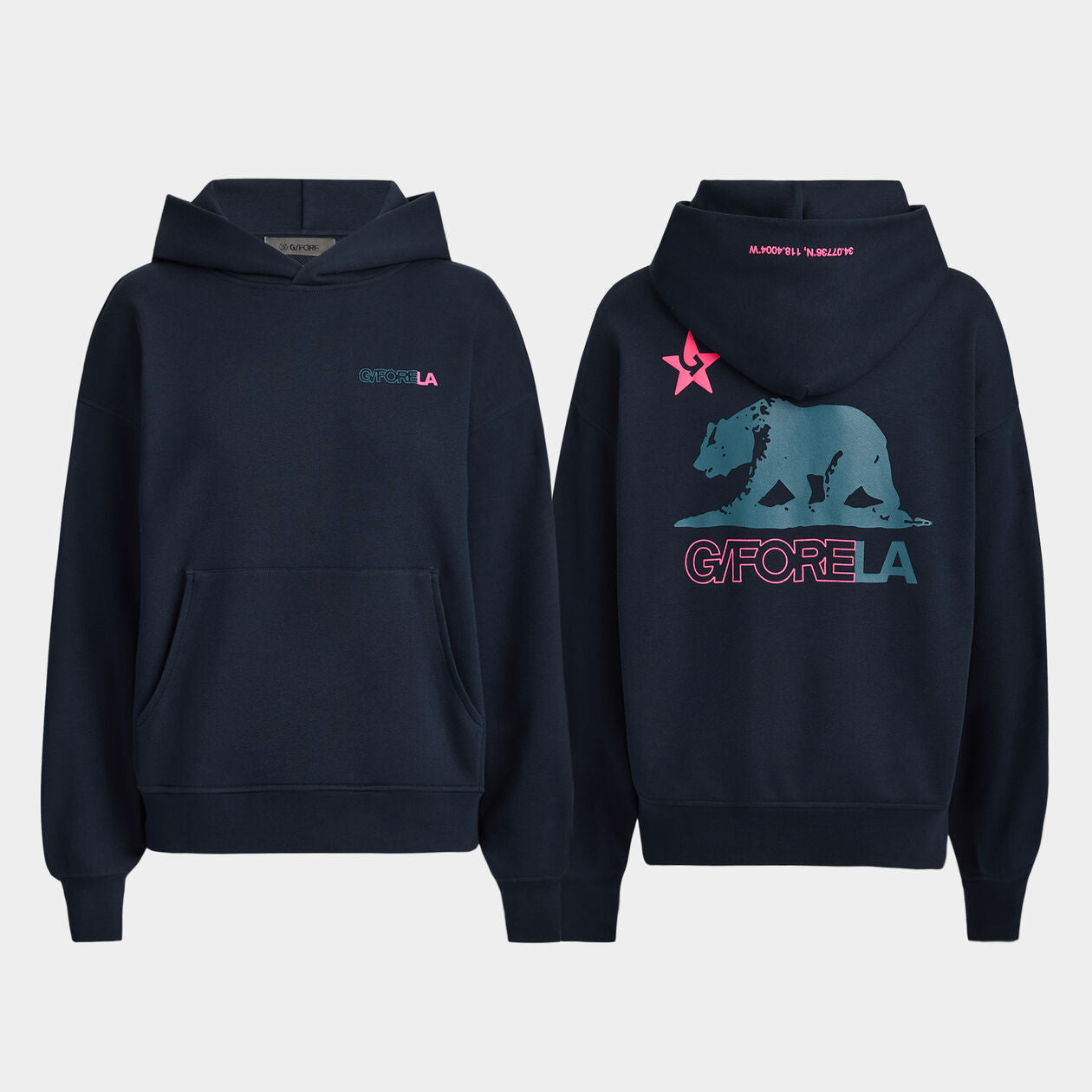 【G/FORE】◆LA OVERSIZED FRENCH TERRY HOODIE◆GMM000024◆ G/FORE WOMENS LA FRENCH TERRY OVERSIZED HOODIE - TWILIGHT