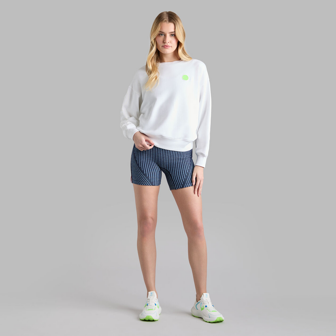 G/FORE WOMEN'S FRENCH TERRY OVERSIZED CREWNECK - SNOW