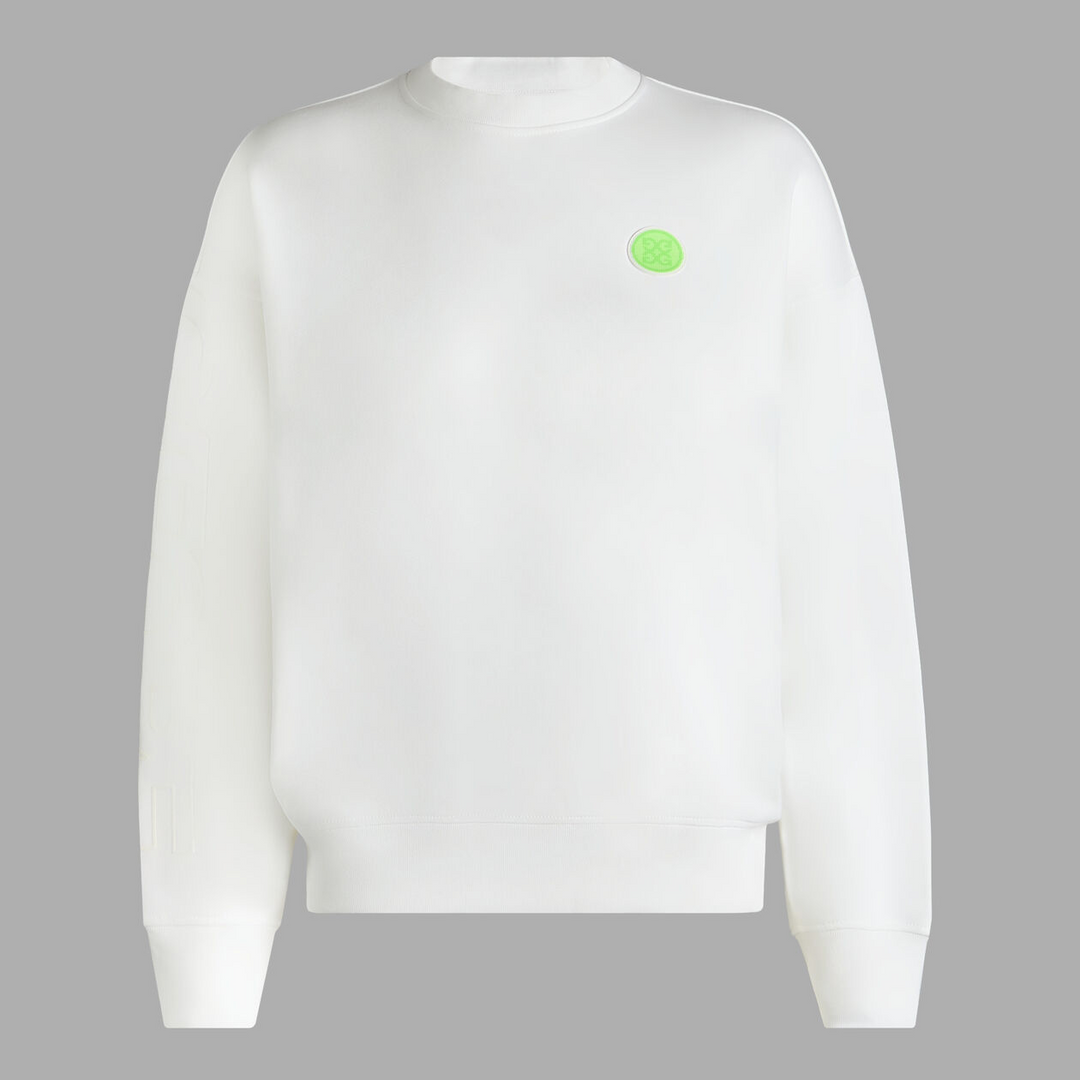 G/FORE WOMEN'S FRENCH TERRY OVERSIZED CREWNECK - SNOW