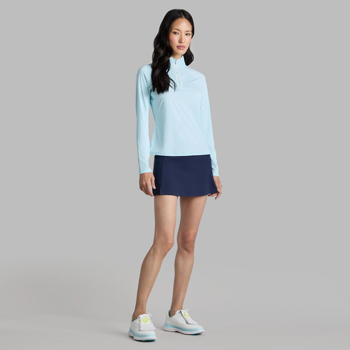 G/FORE WOMENS SILKY TECH NYLON RAGLAN PULLOVER - DAYBREAK