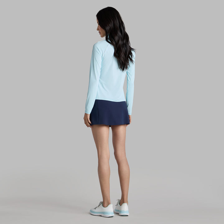 G/FORE WOMENS SILKY TECH NYLON RAGLAN PULLOVER - DAYBREAK