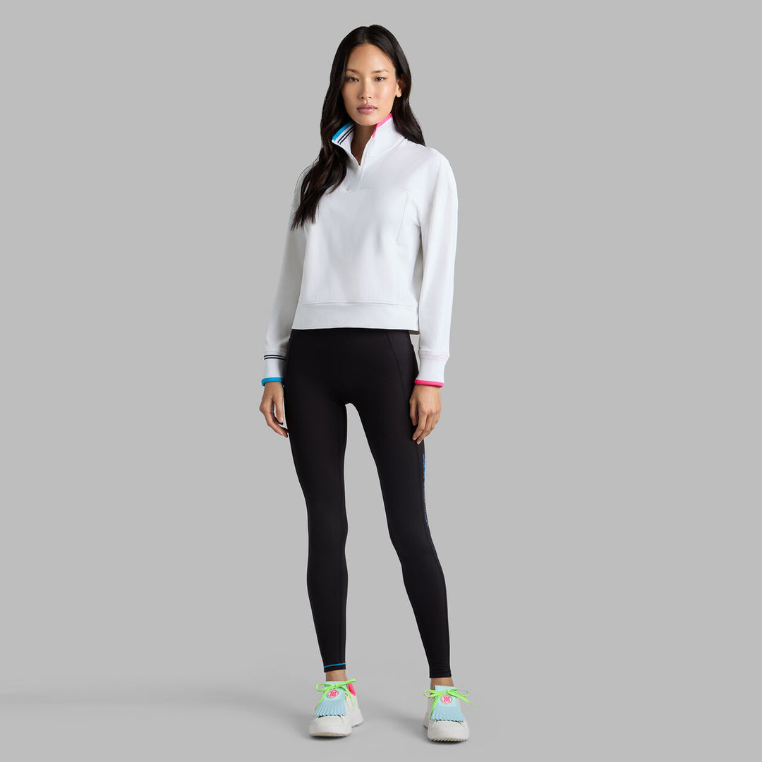 G/FORE WOMENS BRUSHED BACK STRETCH PULLOVER - SNOW