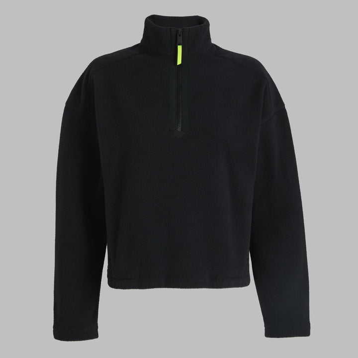 G/FORE WOMENS SHERPA FLEECE PULLOVER - ONYX