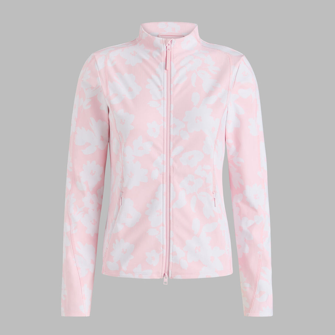 G/FORE WOMEN'S PRINTED BRUSH BACK STRETCH PULLOVER - BLUSH