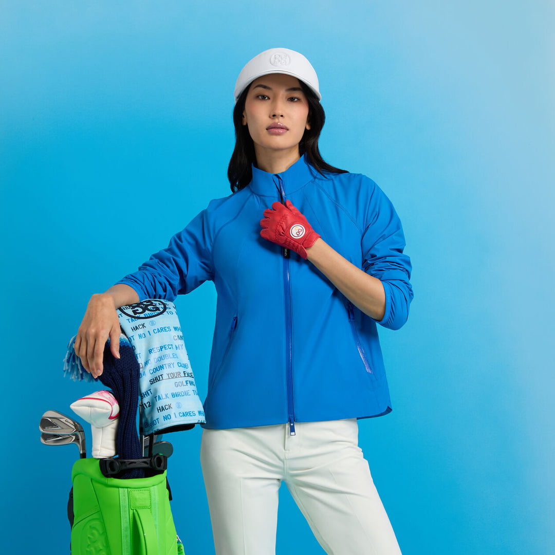 G/FORE WOMENS WHISPER STRETCH WOVEN JACKET - LISBON