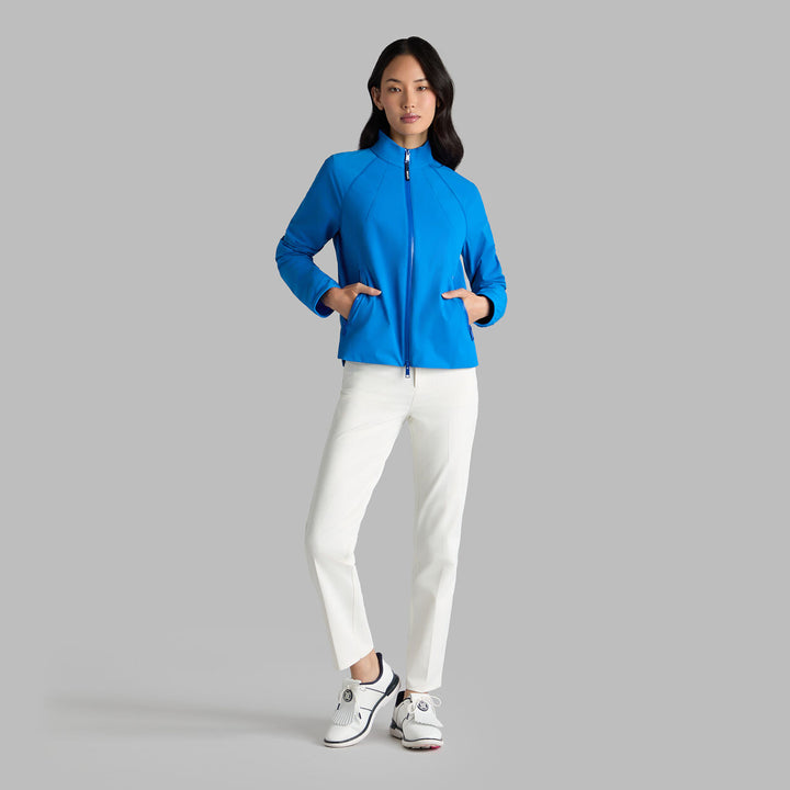 G/FORE WOMENS WHISPER STRETCH WOVEN JACKET - LISBON