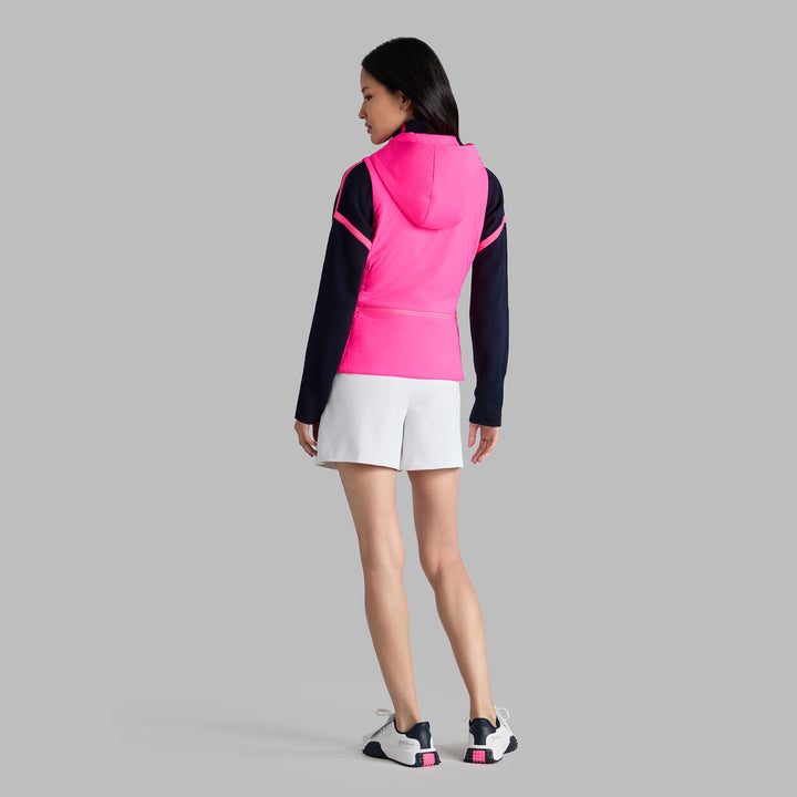 G/FORE WOMENS THE WHIT TAILORED DOWN VEST - KNOCKOUT PINK