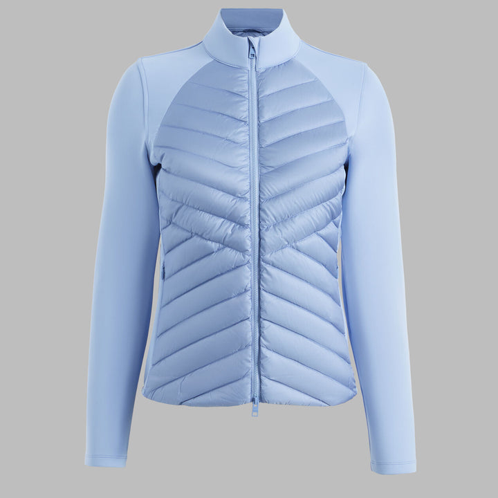 G/FORE WOMEN'S V-DOWN QUILTED HYBRID JACKET - WILLOW