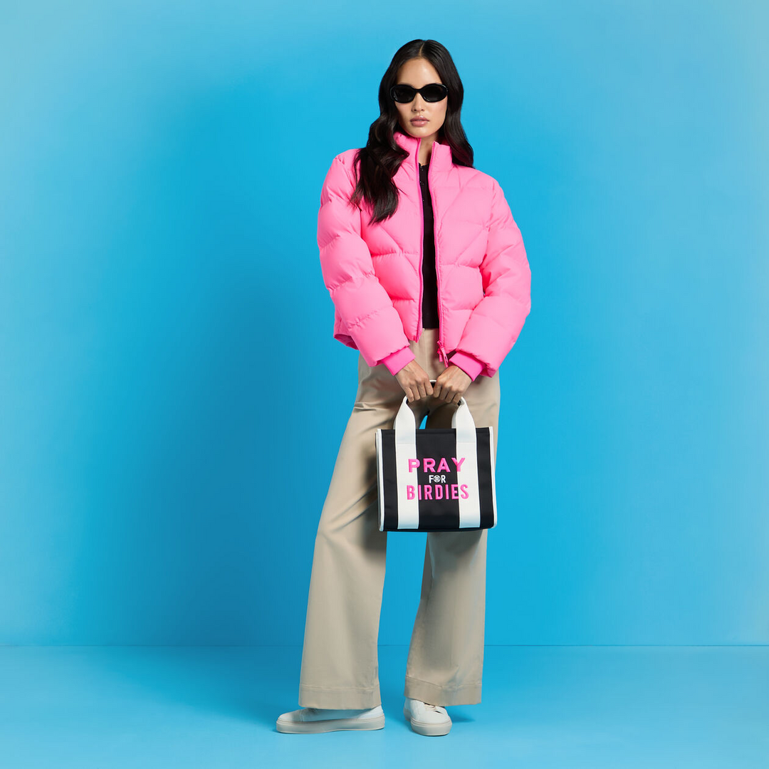 G/FORE WOMEN'S DOWN-FILLED FEATHERWEIGHT PUFFER JACKET. - KNOCKOUT PINK
