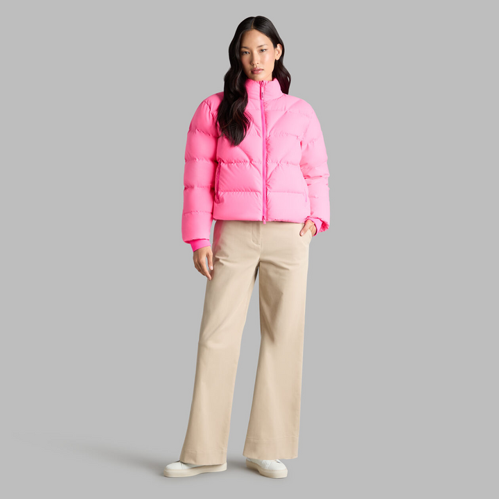 G/FORE WOMEN'S DOWN-FILLED FEATHERWEIGHT PUFFER JACKET. - KNOCKOUT PINK