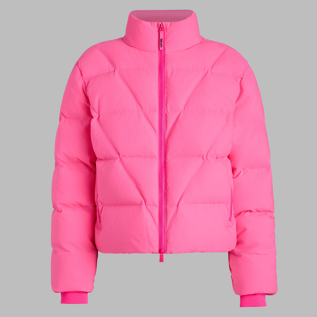 G/FORE WOMEN'S DOWN-FILLED FEATHERWEIGHT PUFFER JACKET. - KNOCKOUT PINK
