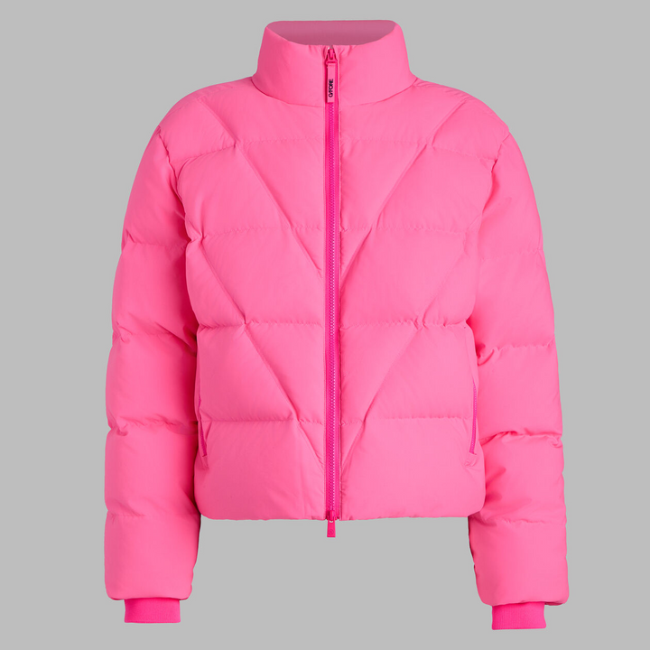 G/FORE WOMEN'S DOWN-FILLED FEATHERWEIGHT PUFFER JACKET. - KNOCKOUT PINK