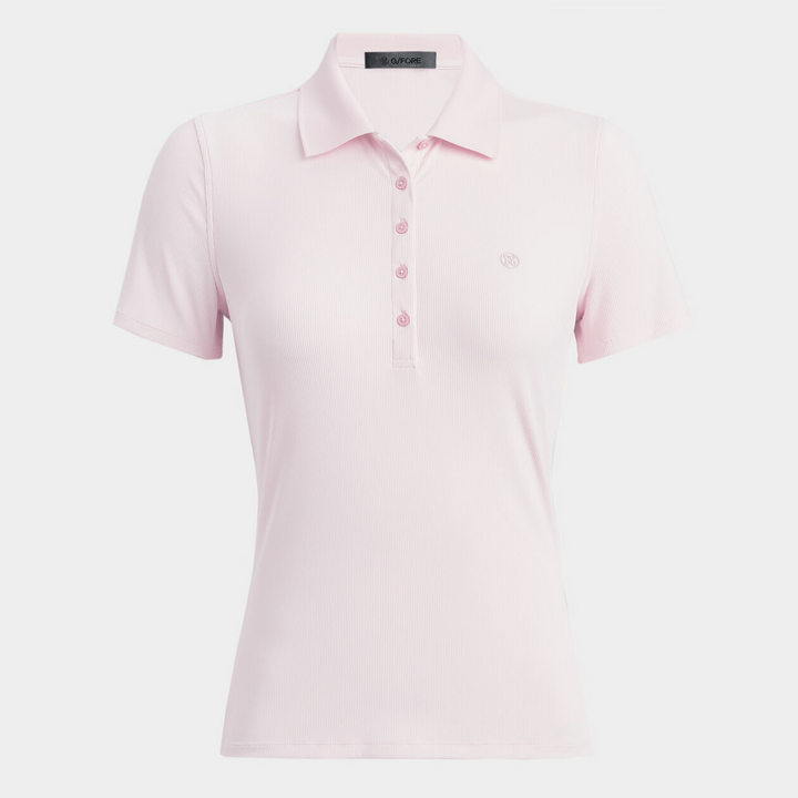 G/FORE WOMEN'S TECH NYLON RIB  POLO - BLUSH