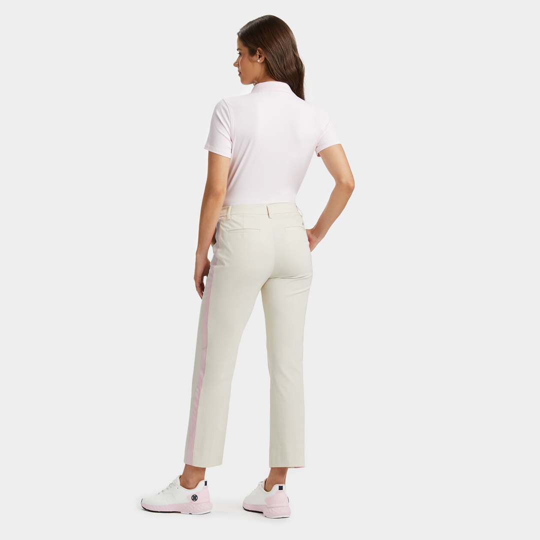 G/FORE WOMEN'S TECH NYLON RIB  POLO - BLUSH