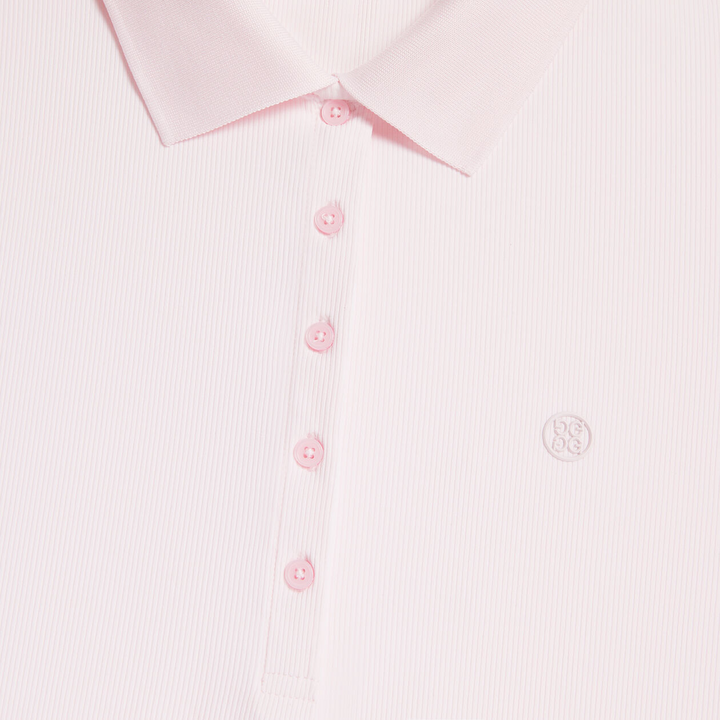 G/FORE WOMEN'S TECH NYLON RIB  POLO - BLUSH