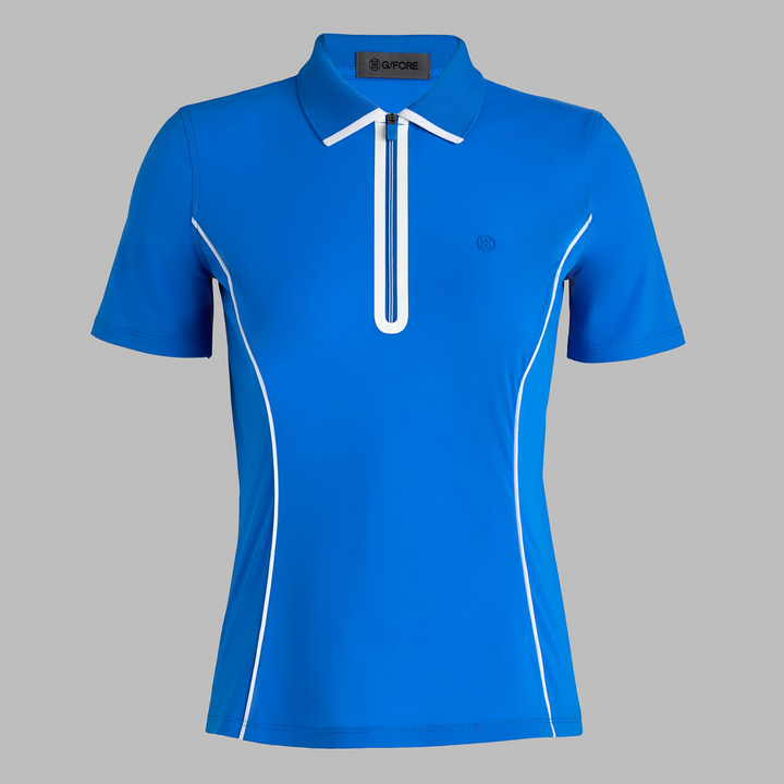 G/FORE WOMENS LIGHTWEIGHT WARP KNIT QUARTER ZIP POLO - LISBON