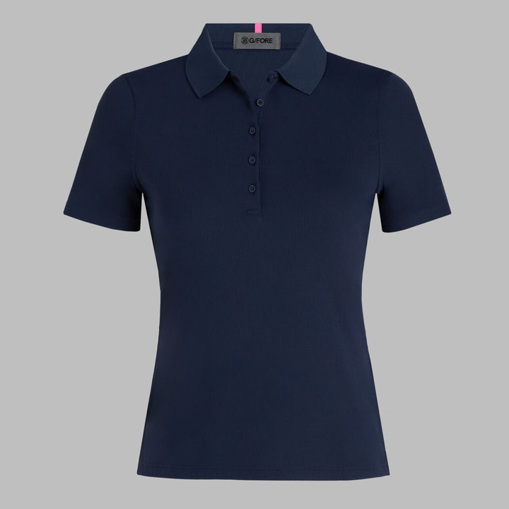 G/FORE WOMENS RIBBED TECH NYLON POLO - TWILIGHT