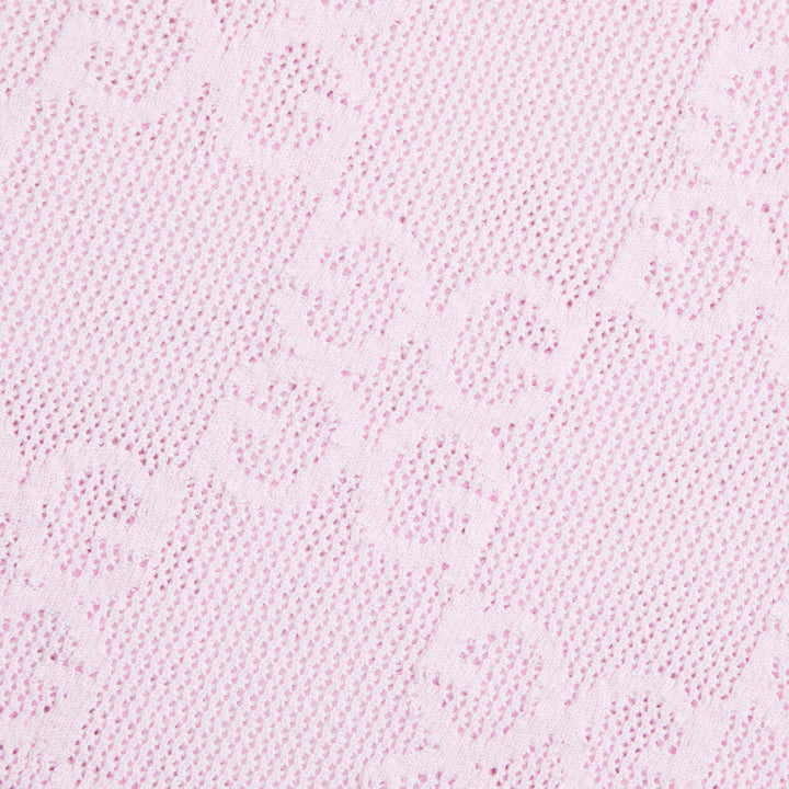 G/FORE WOMENS POINTELLE G CREWNECK SWEATER - BLUSH