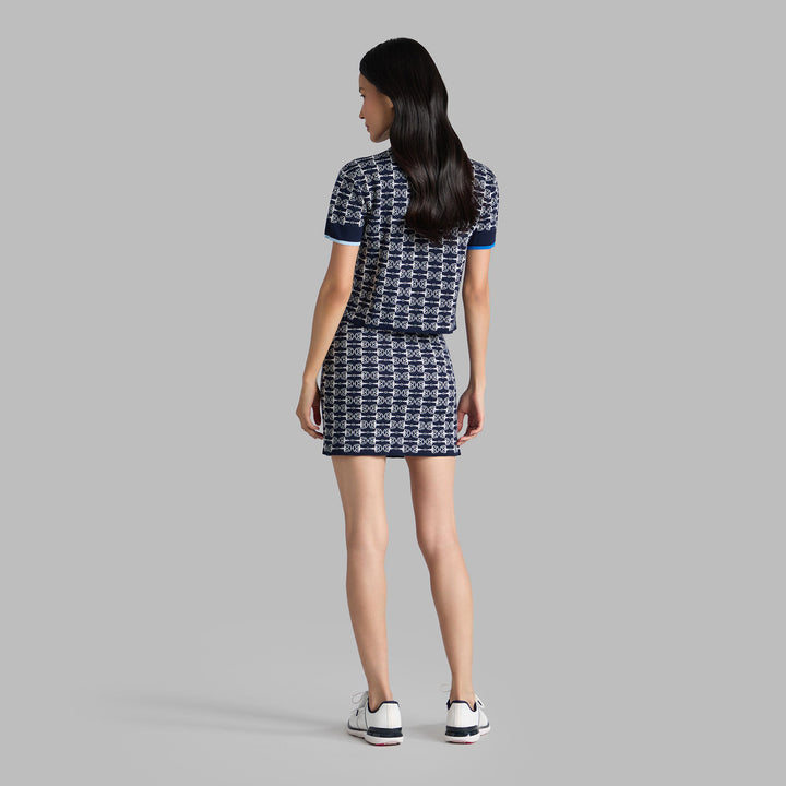 G/FORE WOMENS G LINK MERINO WOOL POLO - TWILIGHT