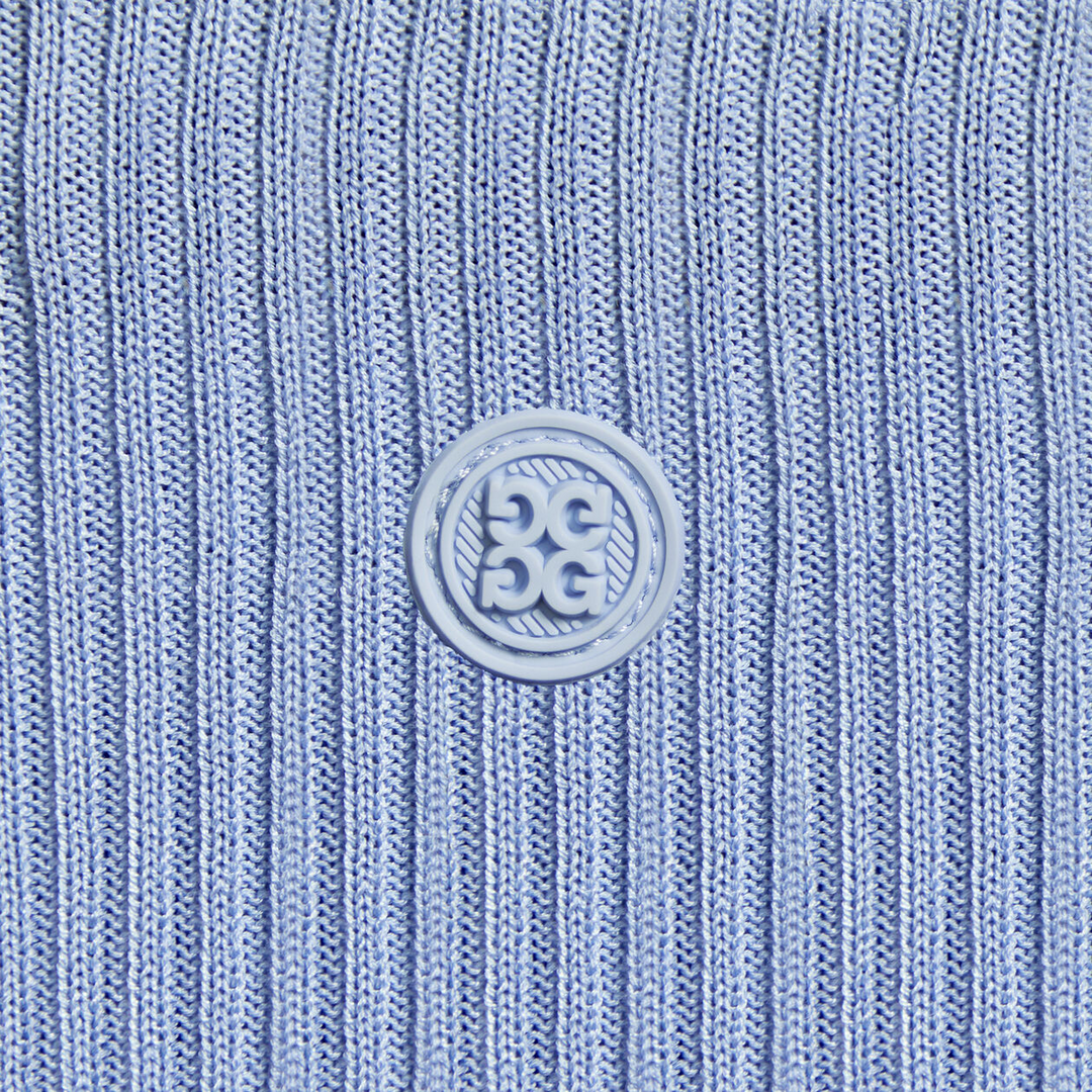 G/FORE WOMEN'S COTTON BLEND RIB KNIT FITTED TOP - WILLOW