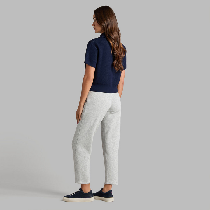 G/FORE WOMEN'S 1/4 ZIP SHORT SLEEVE SWEATER POLO - TWILIGHT