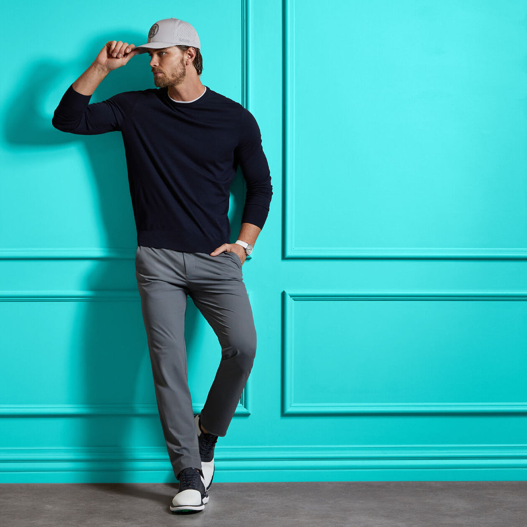 G/FORE MENS TECH TOUR 4-WAY STRETCH STRAIGHT LEG PANT - CHARCOAL