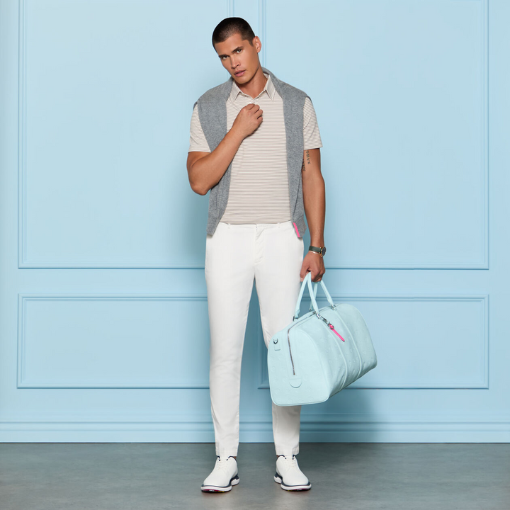 G/FORE MEN'S ALL PLAY STRETCH COTTON GABARDINE STRAIGHT LEG CHINO - SNOW