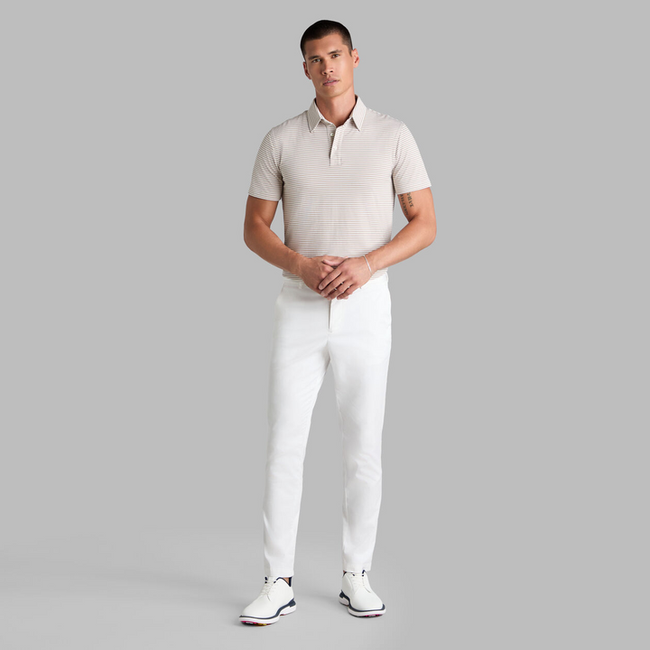 G/FORE MEN'S ALL PLAY STRETCH COTTON GABARDINE STRAIGHT LEG CHINO - SNOW