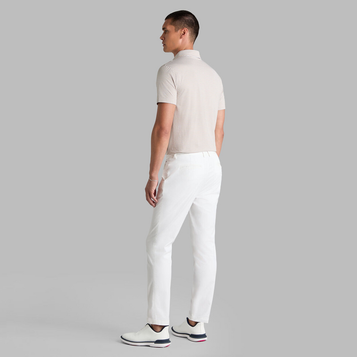G/FORE MEN'S ALL PLAY STRETCH COTTON GABARDINE STRAIGHT LEG CHINO - SNOW