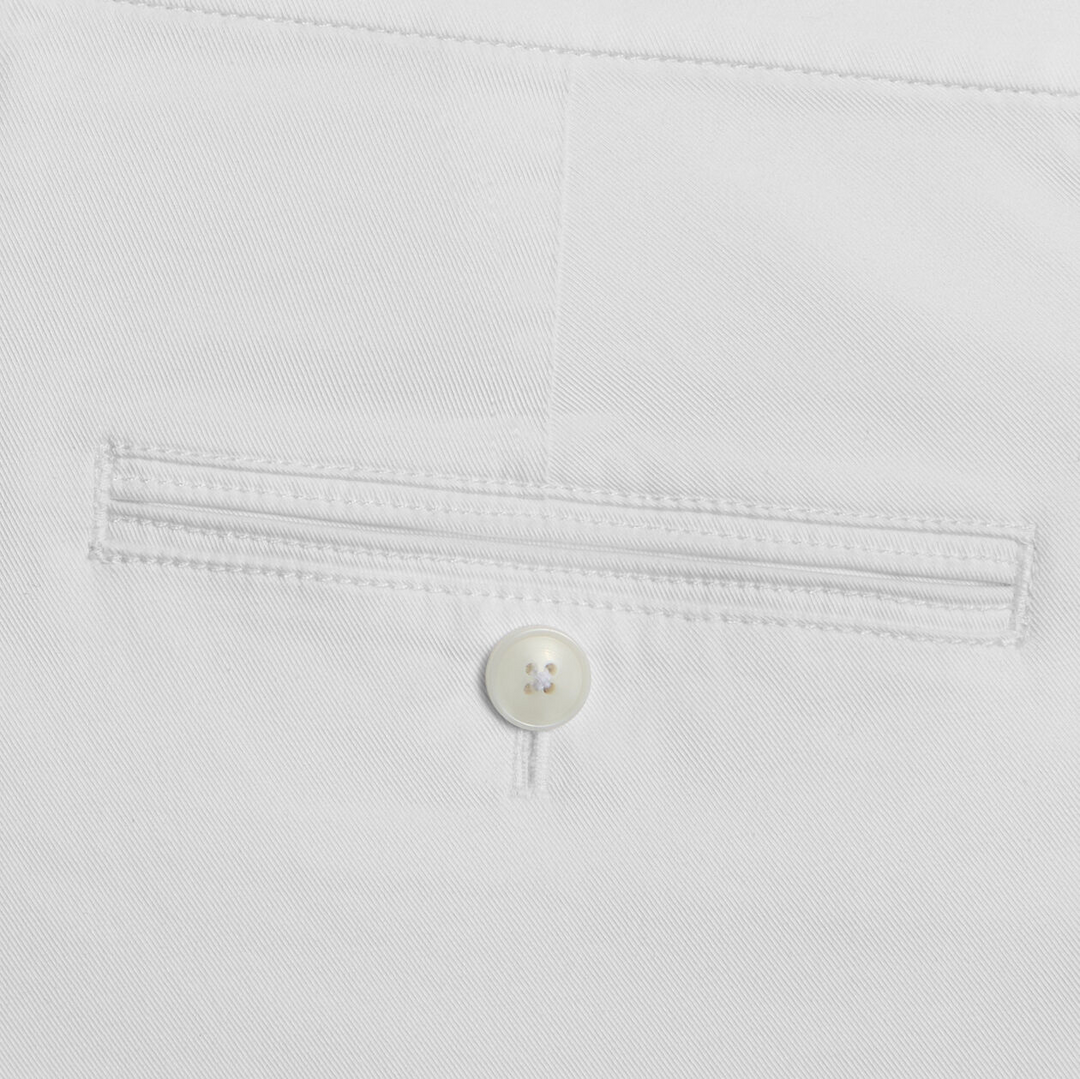 G/FORE MEN'S ALL PLAY STRETCH COTTON GABARDINE STRAIGHT LEG CHINO - SNOW