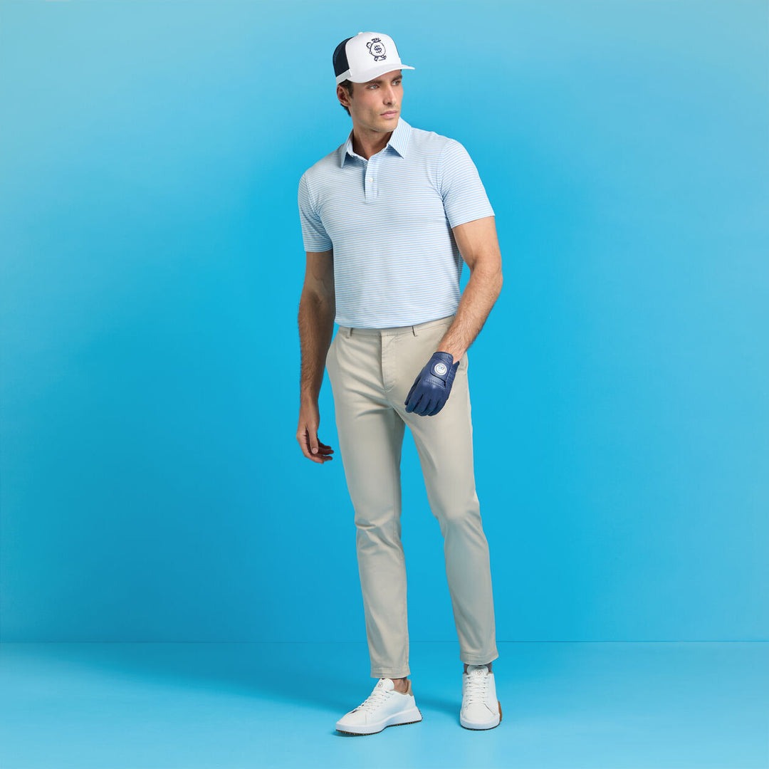 G/FORE MENS STRETCH COTTON GABARDINE STRAIGHT LEG CHINO - STONE