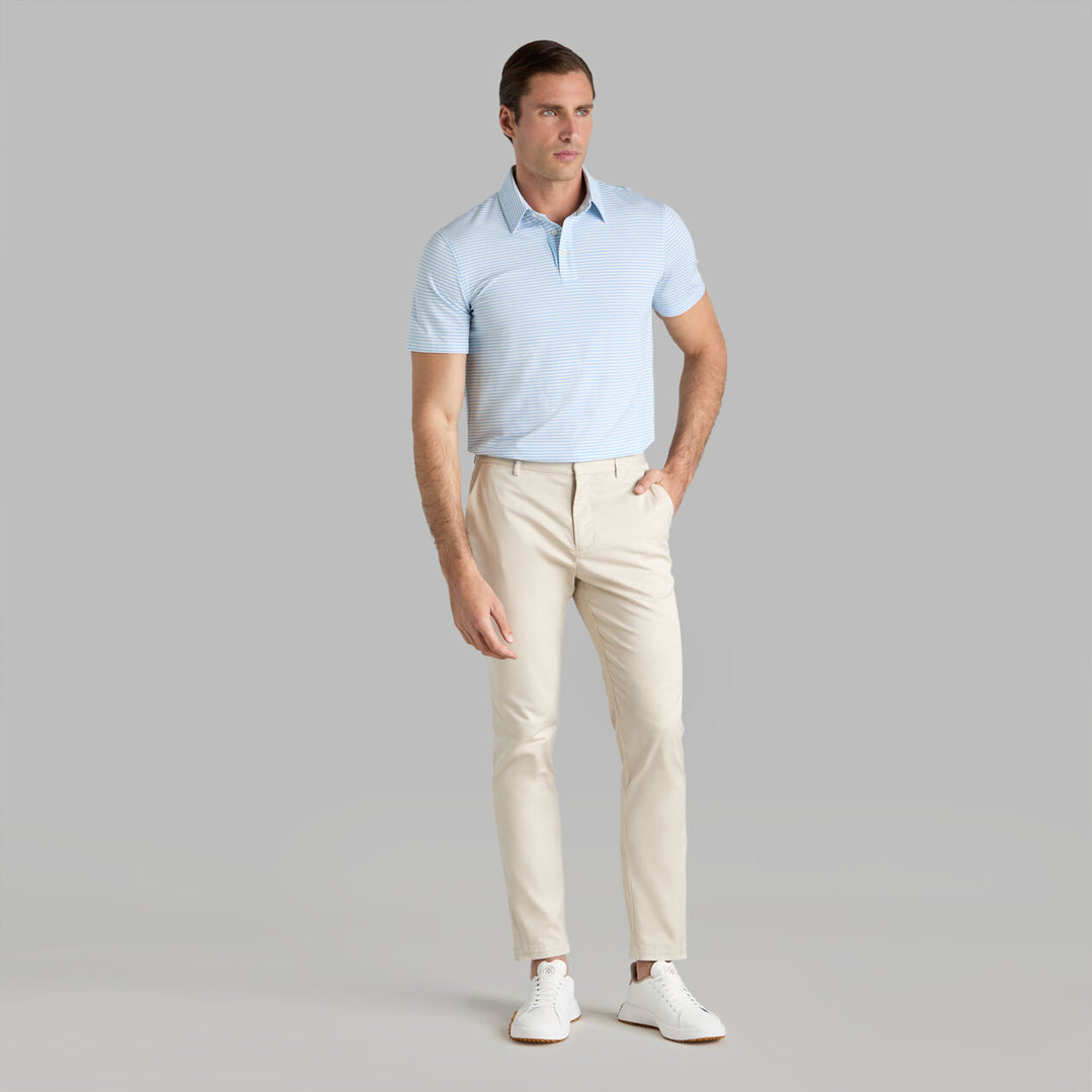 G/FORE MENS STRETCH COTTON GABARDINE STRAIGHT LEG CHINO - STONE