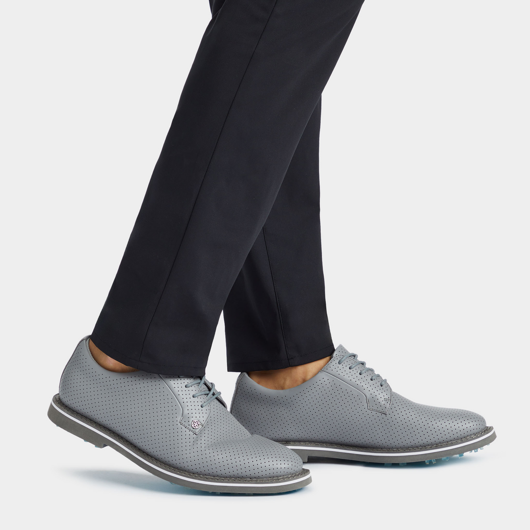G/FORE MEN'S GALLIVANTER PERFORATED LEATHER GOLF SHOE - MONUMNENT