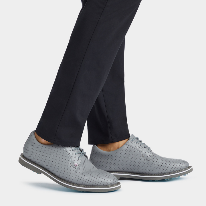G/FORE MEN'S GALLIVANTER PERFORATED LEATHER GOLF SHOE - MONUMNENT