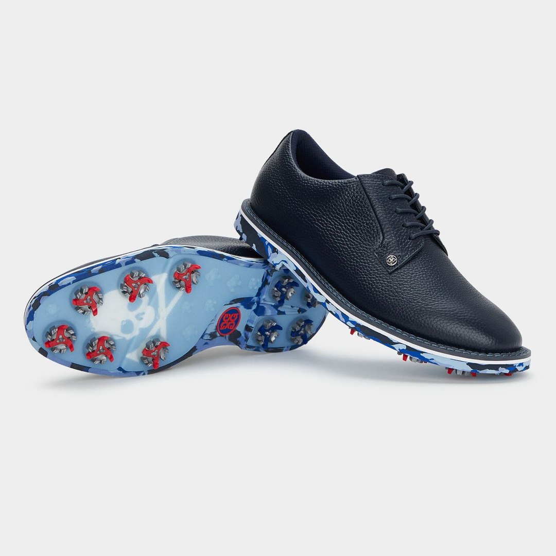 G/FORE MEN'S GALLIVANTER G/LOCK PEBBLE LEATHER CAMO GOLF SHOE - TWILIGHT CAMO