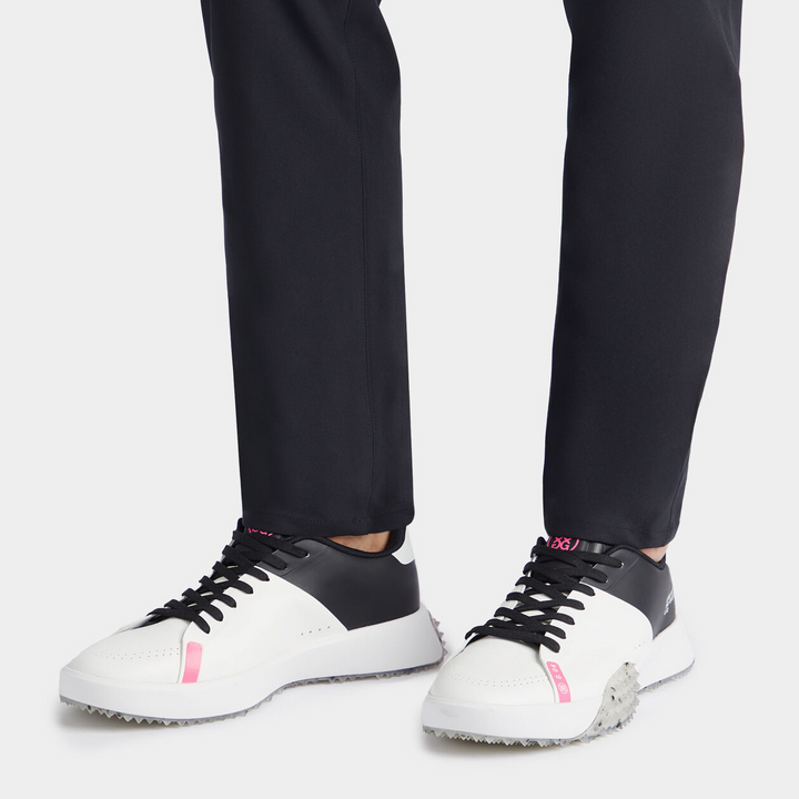 G/FORE MEN'S G.112 STIPPLED GOLF SHOE - SNOW / ONYX