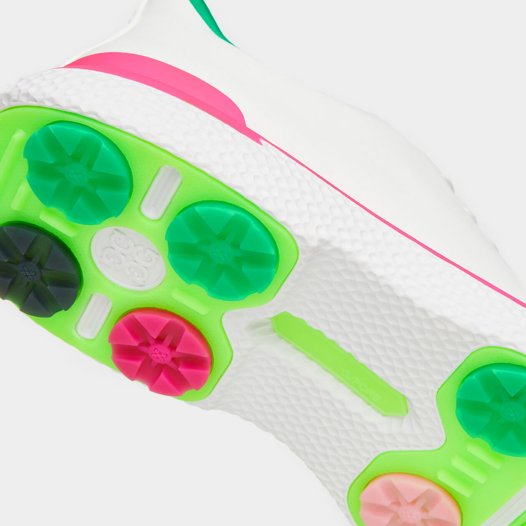 G/FORE MEN'S GALLIVAN2R GOLF SHOE - SNOW / KNOCKOUT PINK